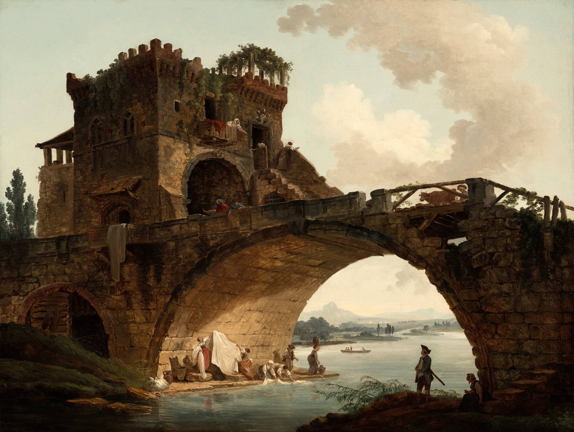 The Ponte Salario by Hubert Robert, about 1775, oil on canvas (National Gallery of Art)